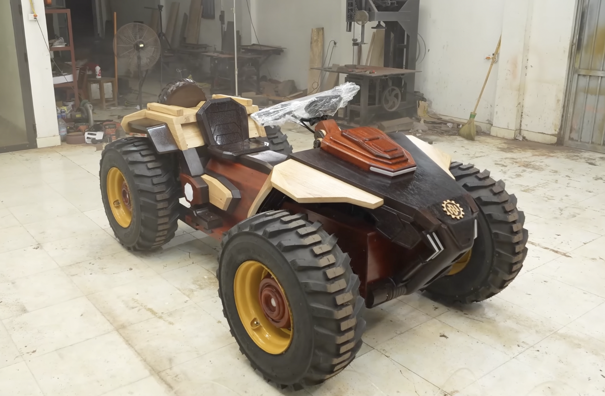 Chiếc ATV Bằng Gỗ Độc Đáo: Kết Hợp Nghệ Thuật và Công Nghệ Hiện Đại