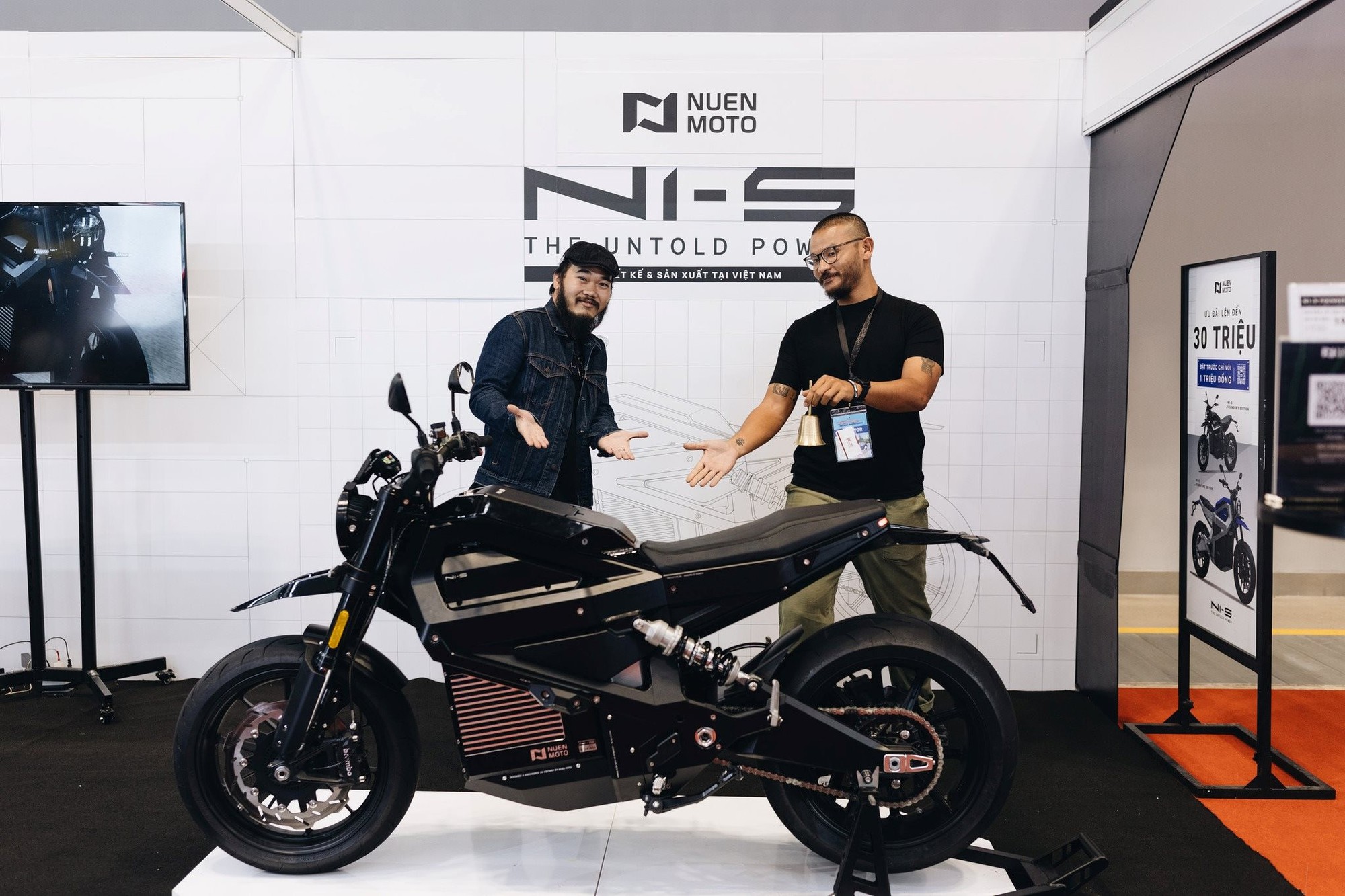 Nuen N1-S phiên bản Founder's Edition được trưng bày tại Vietnam Motor Show 2024. Ảnh: Nuen Moto