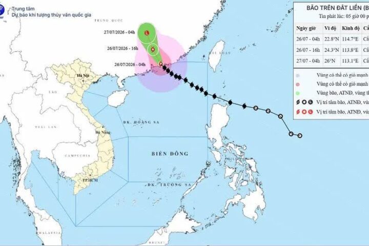 Cập Nhật Thời Tiết: Bão Số 2 Suy Yếu Không Đe Dọa Đến Việt Nam