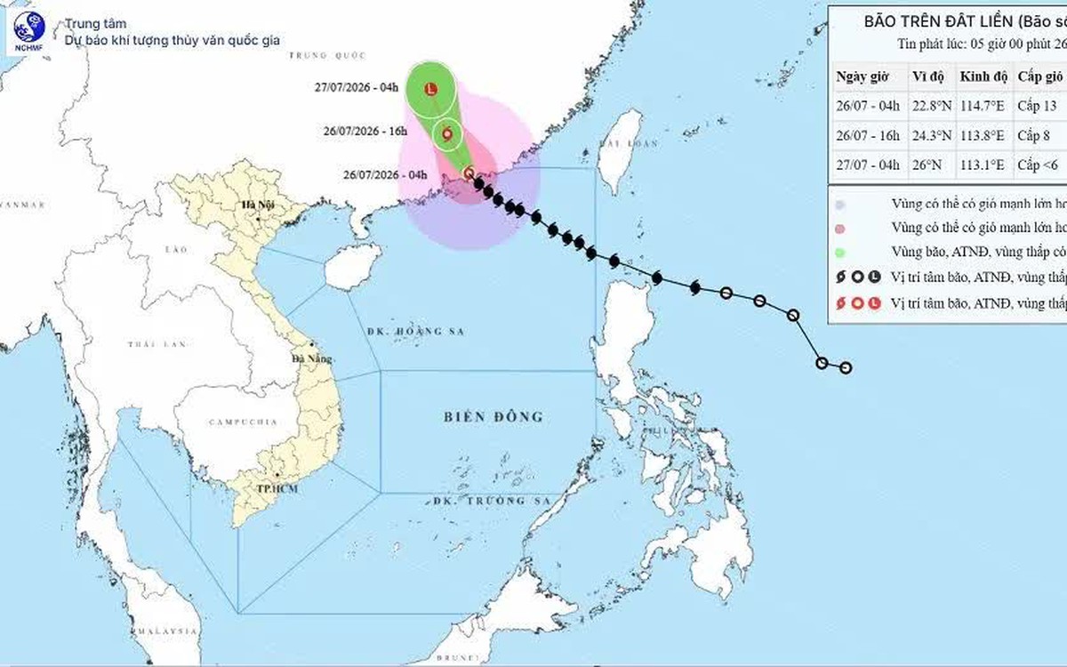 Cập Nhật Thời Tiết: Bão Số 2 Suy Yếu Không Đe Dọa Đến Việt Nam