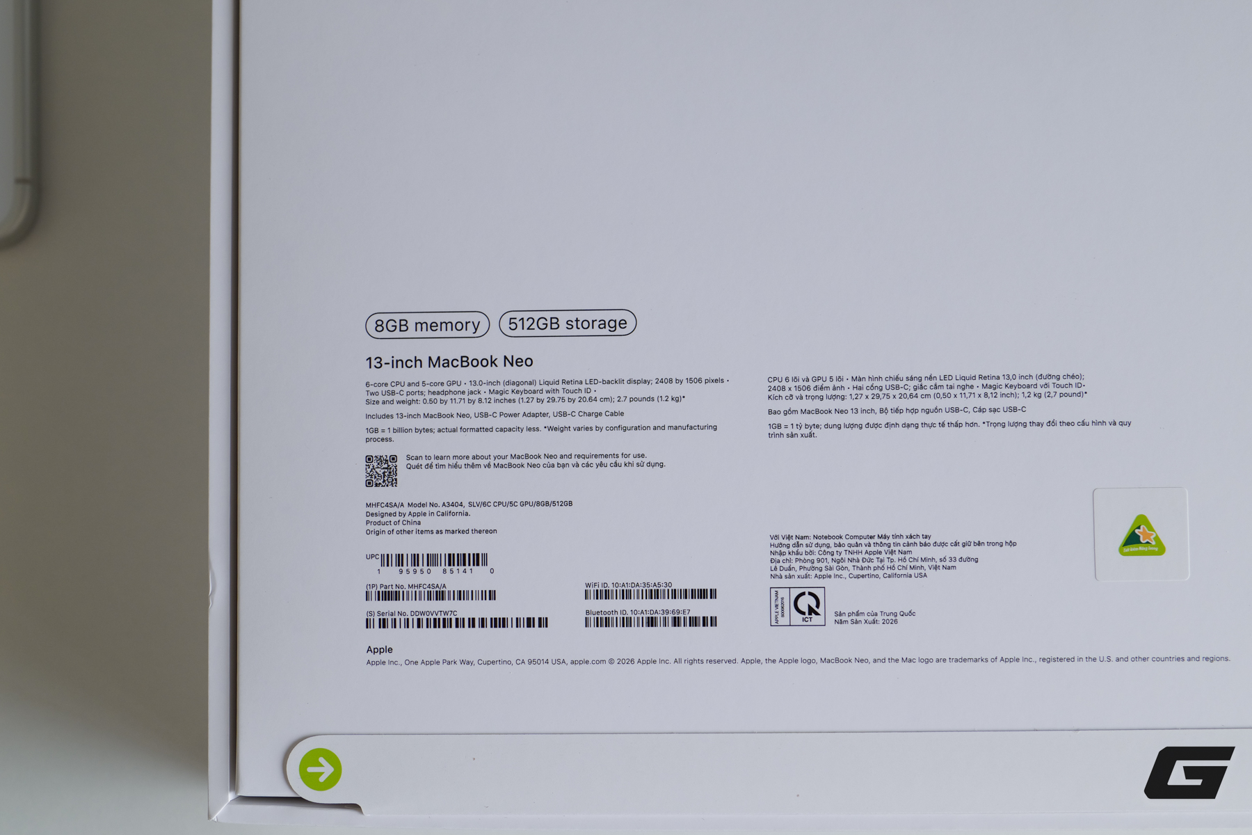 MacBook Neo ra mắt tại Việt Nam