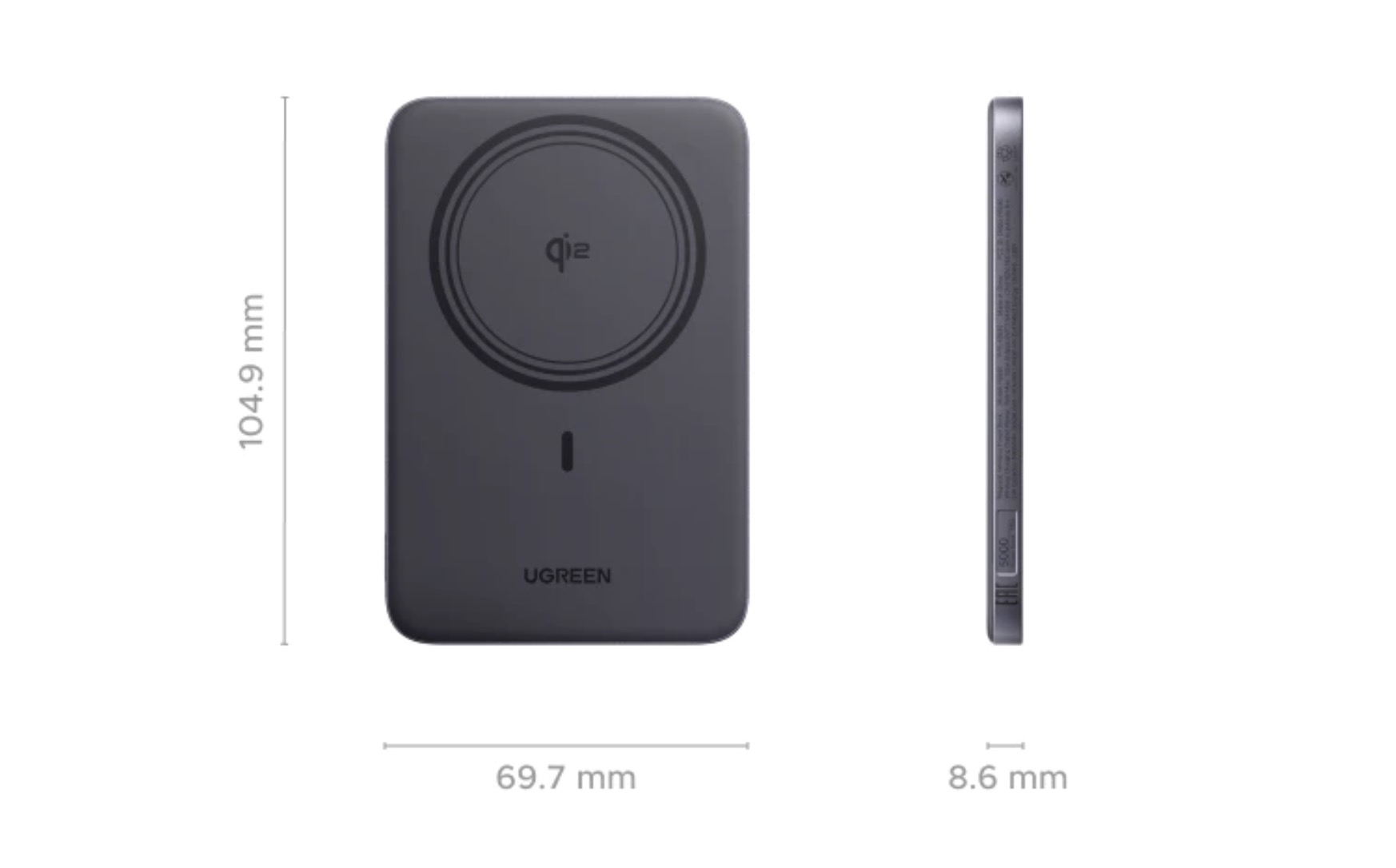 Pin dự phòng siêu mỏng của UGREEN: Màu trắng quá đẹp, sạc MagSafe 15W ngon lành cho iPhone, giá rẻ cả Xiaomi - Ảnh 3.