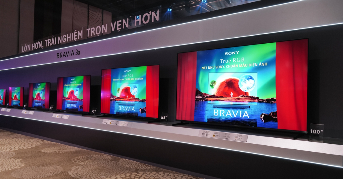 Sony Ra Mắt TV BRAVIA Mới Đột Phá Với Kích Thước Lên Đến 100 Inch