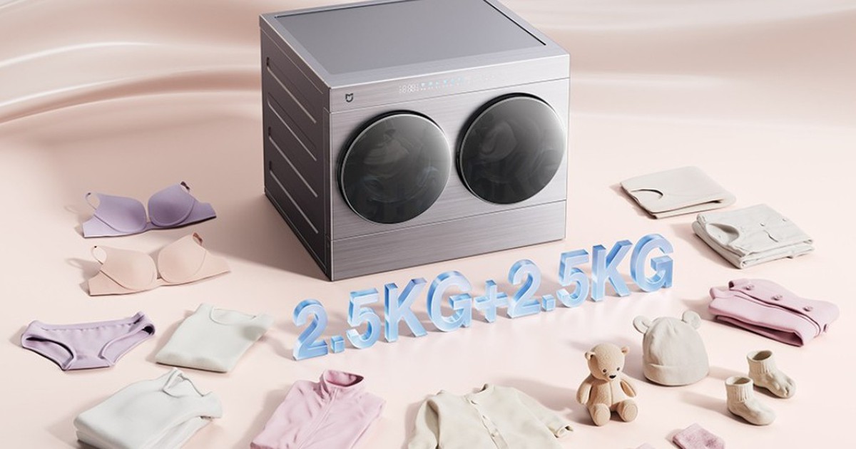 Xiaomi Ra Mắt Máy Giặt Sấy Mini Hai Lồng Độc Lập Đột Phá
