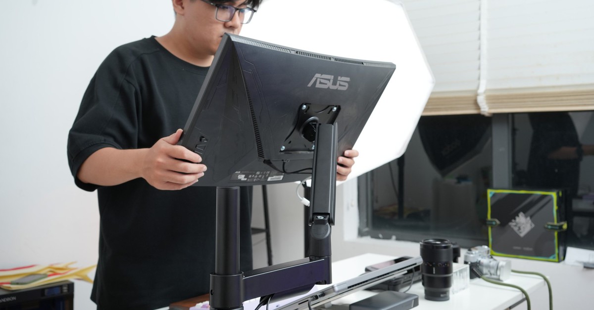 Arm màn hình giá rẻ: đánh giá chi tiết HyperWork P1 Single cho màn hình 17–32 inch